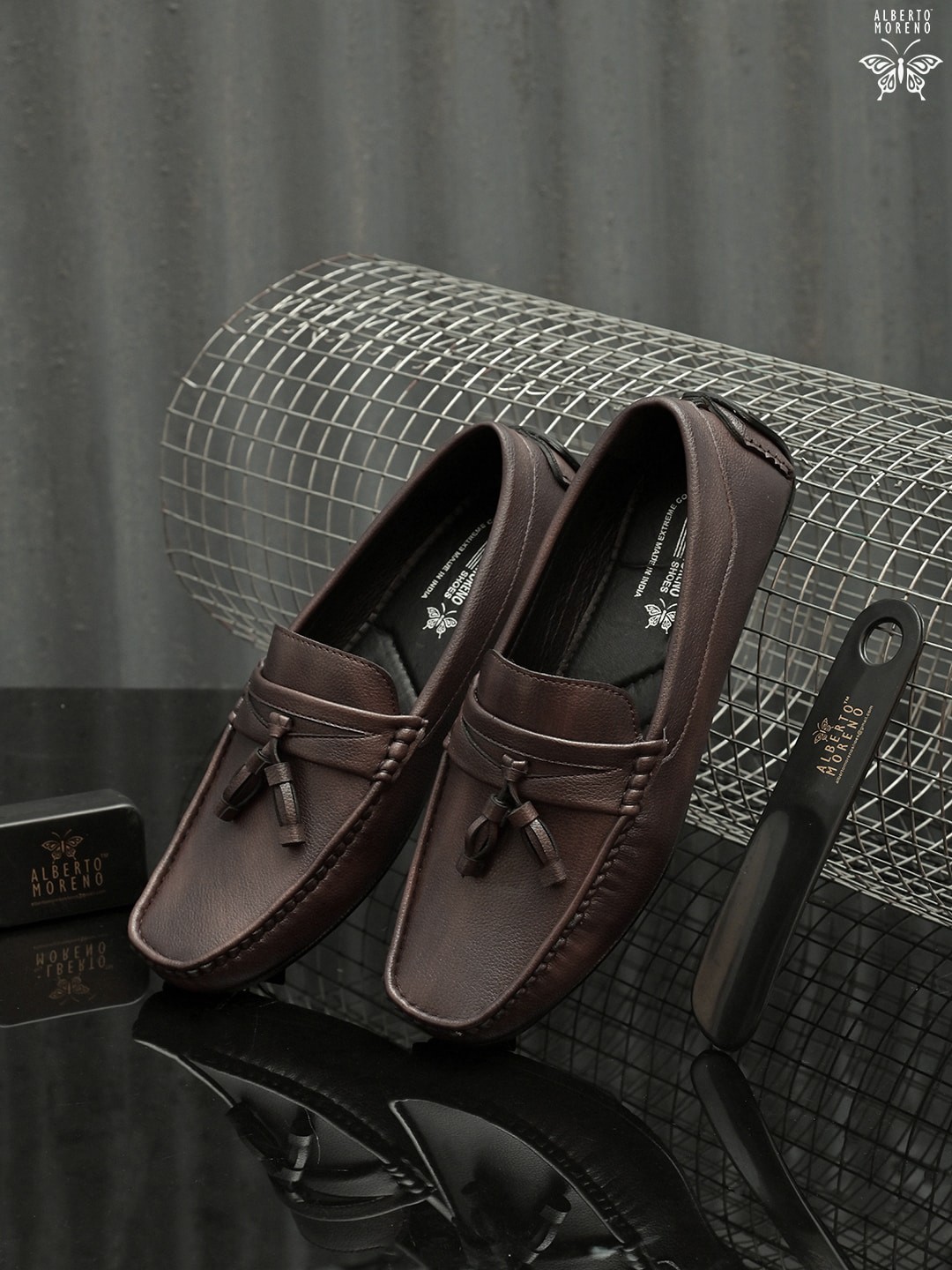 

ALBERTO MORENO Men Brown Loafers
