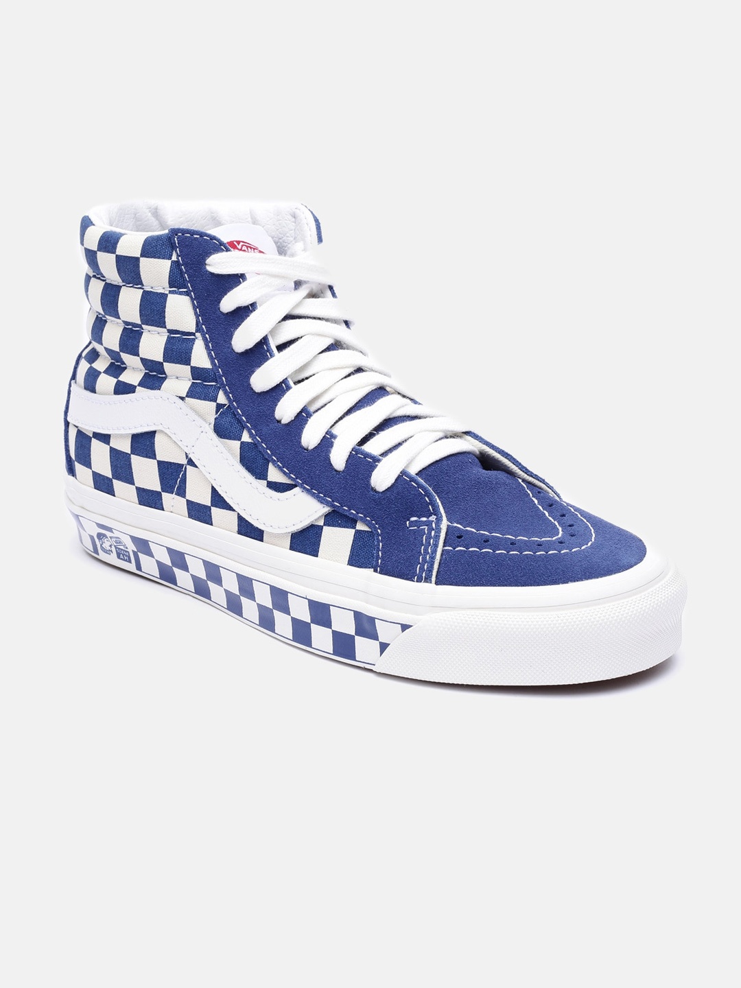 

Vans Unisex Blue & White Colourblocked Sneakers
