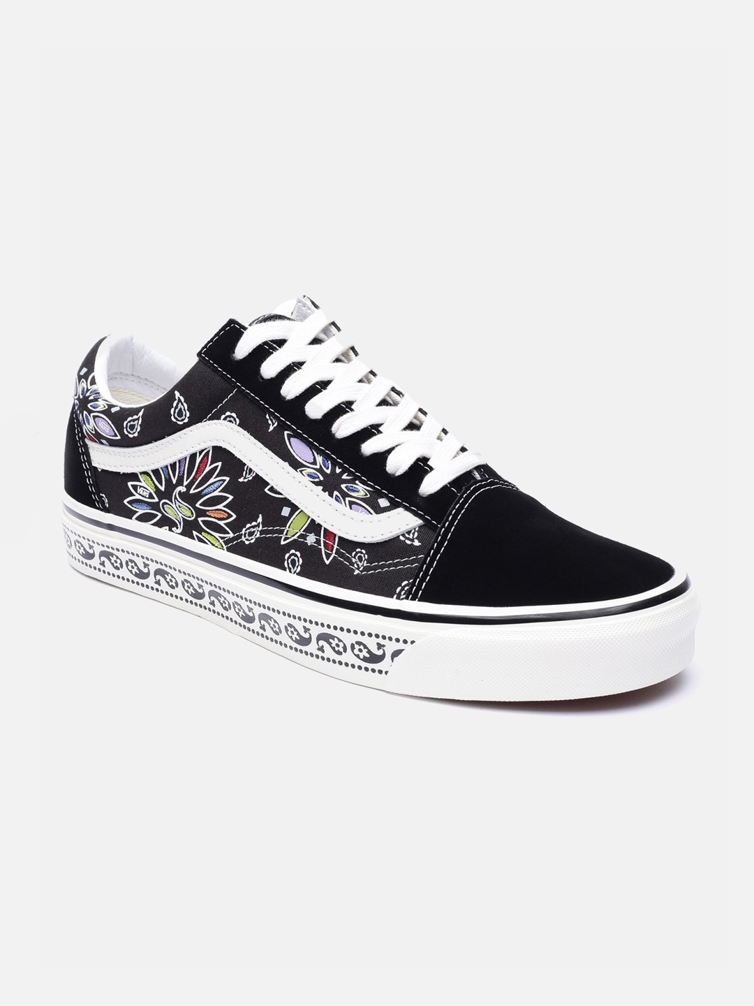 

Vans Unisex Black & White Printed Sneakers
