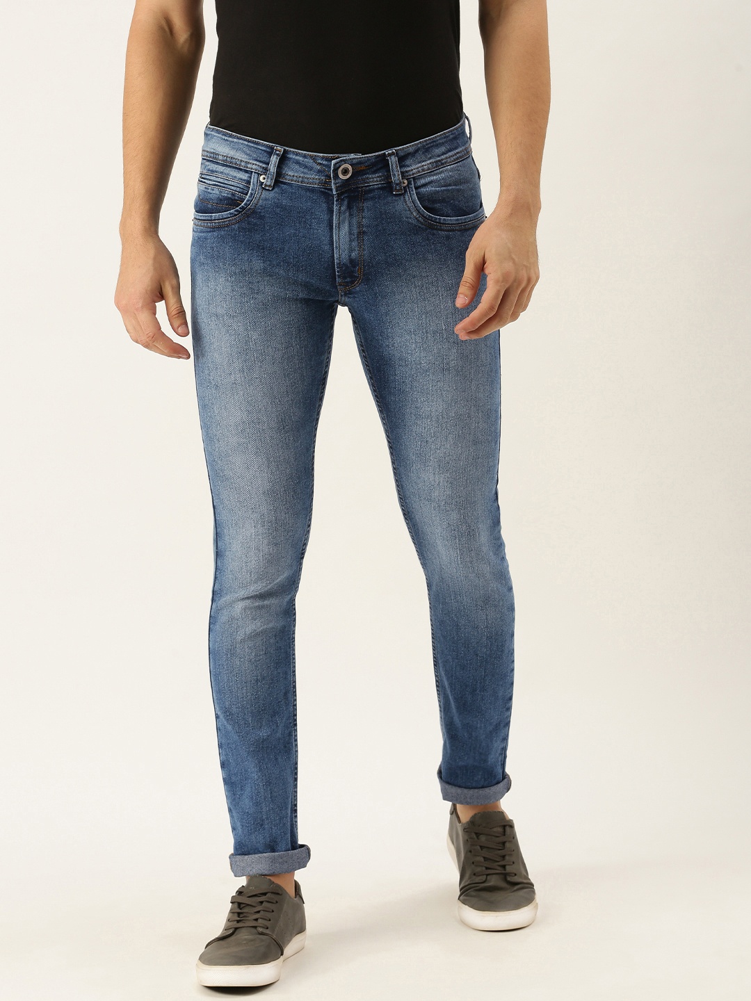 

Peter England Casuals Men Blue Slim Fit Light Fade Stretchable Jeans