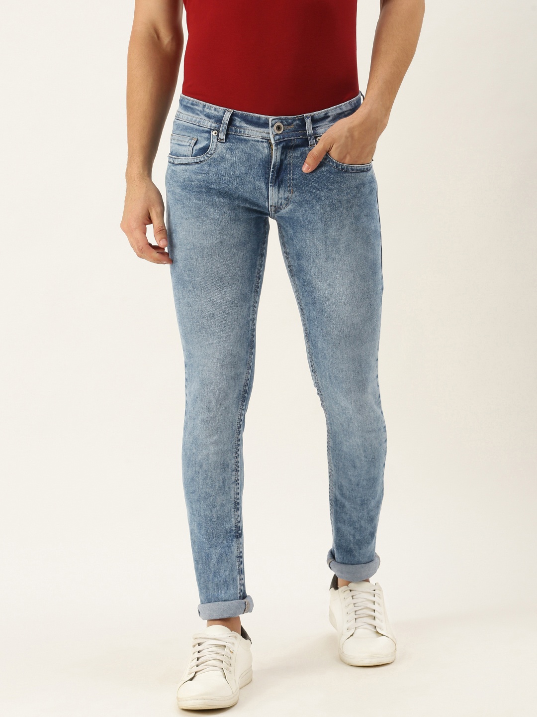 

Peter England Casuals Men Blue Slim Fit Stretchable Jeans