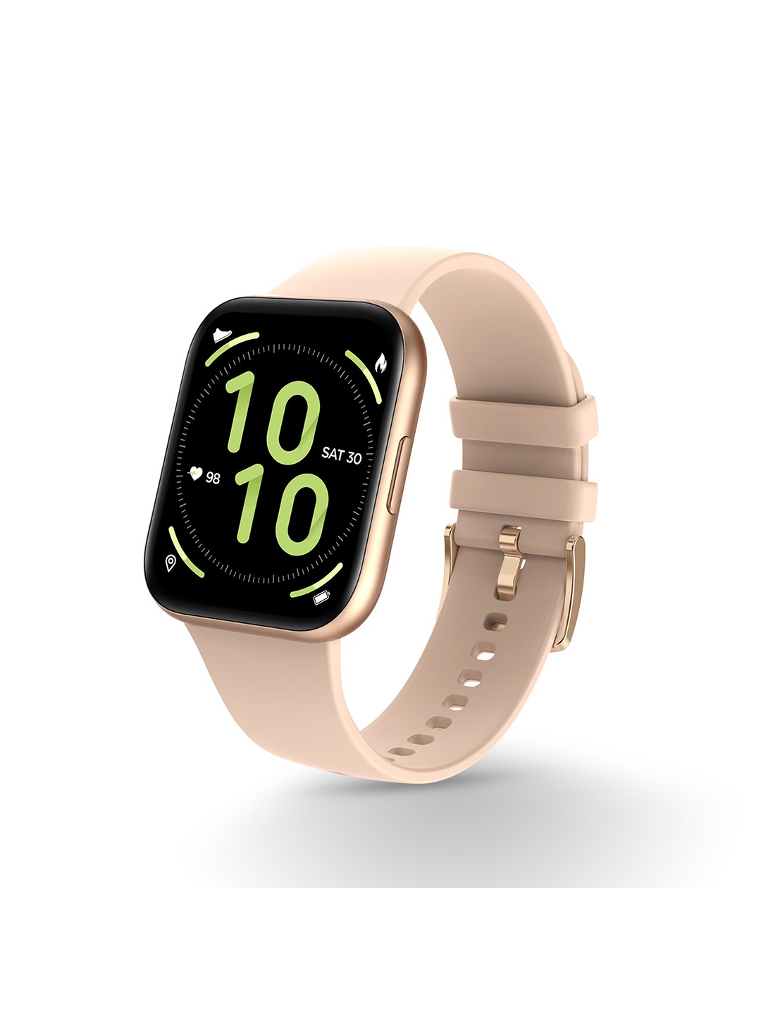 

pebble Pace Pro Smartwatch with Dedicated SPO2 Sensor 1.7 HD Curved Display - Off-White, Black