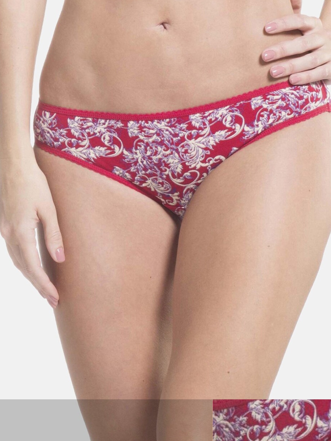 

Jockey Women Pack of 2 Printed Low-Rise Bikini Briefs 1635-0210, Assorted