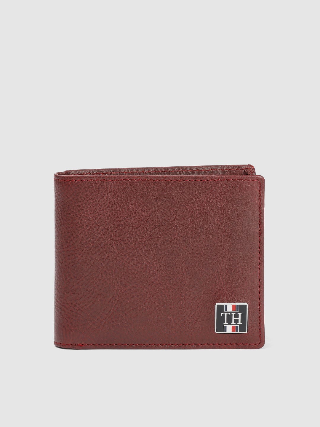 

Tommy Hilfiger Men Maroon Leather Two Fold Wallet