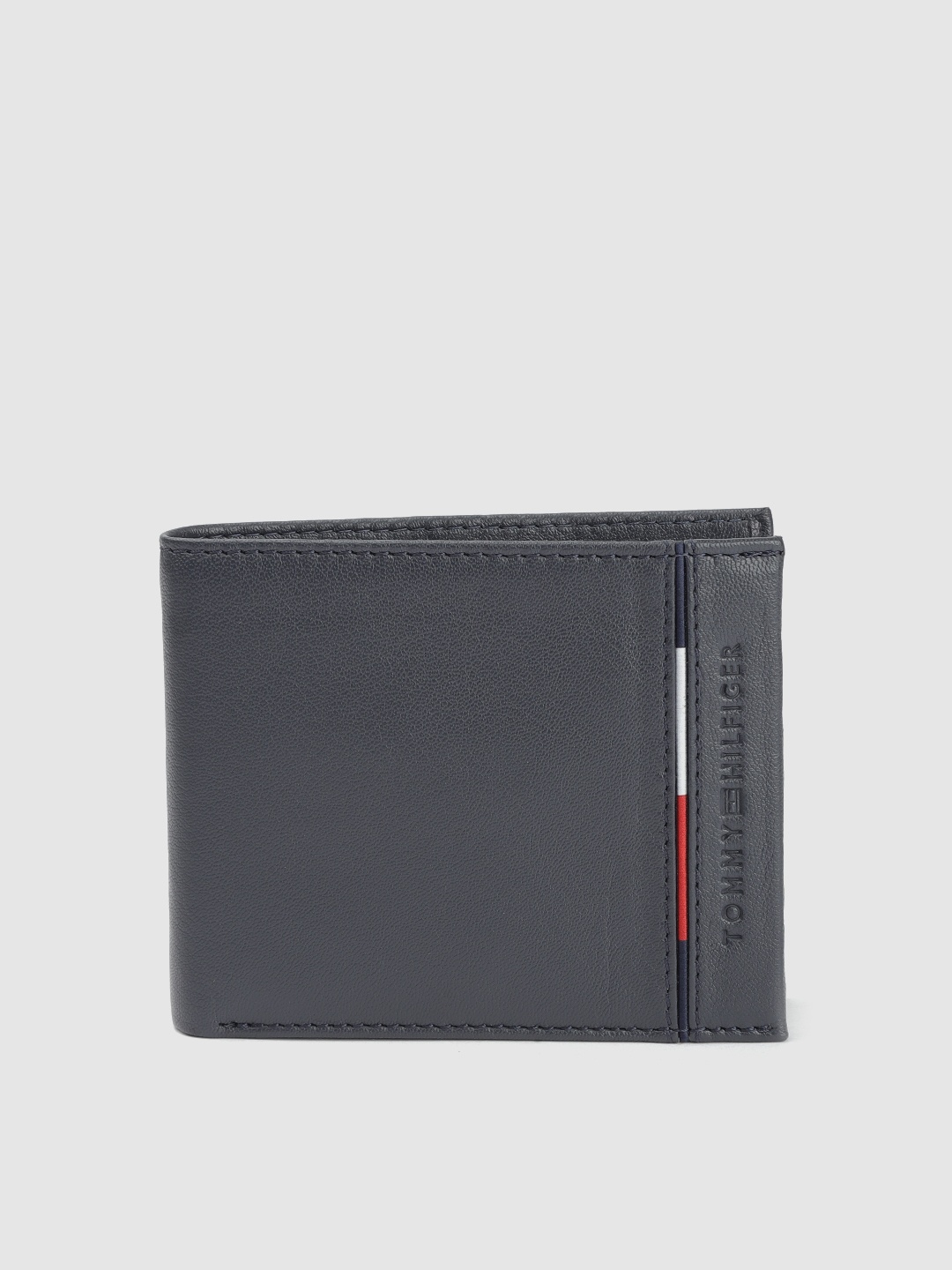 

Tommy Hilfiger Men Navy Blue Leather Two Fold Wallet