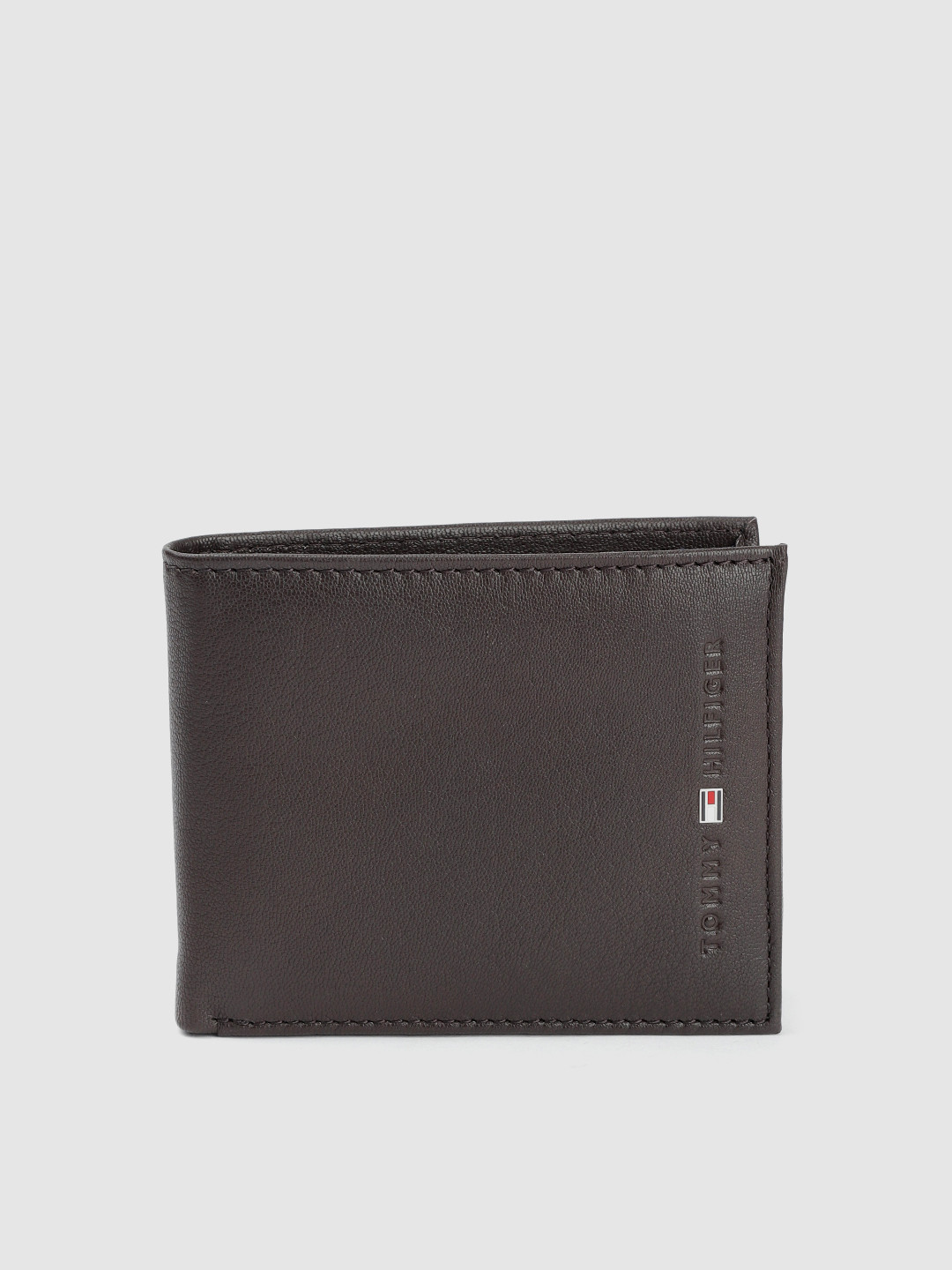 

Tommy Hilfiger Men Coffee Brown Leather Two Fold Wallet