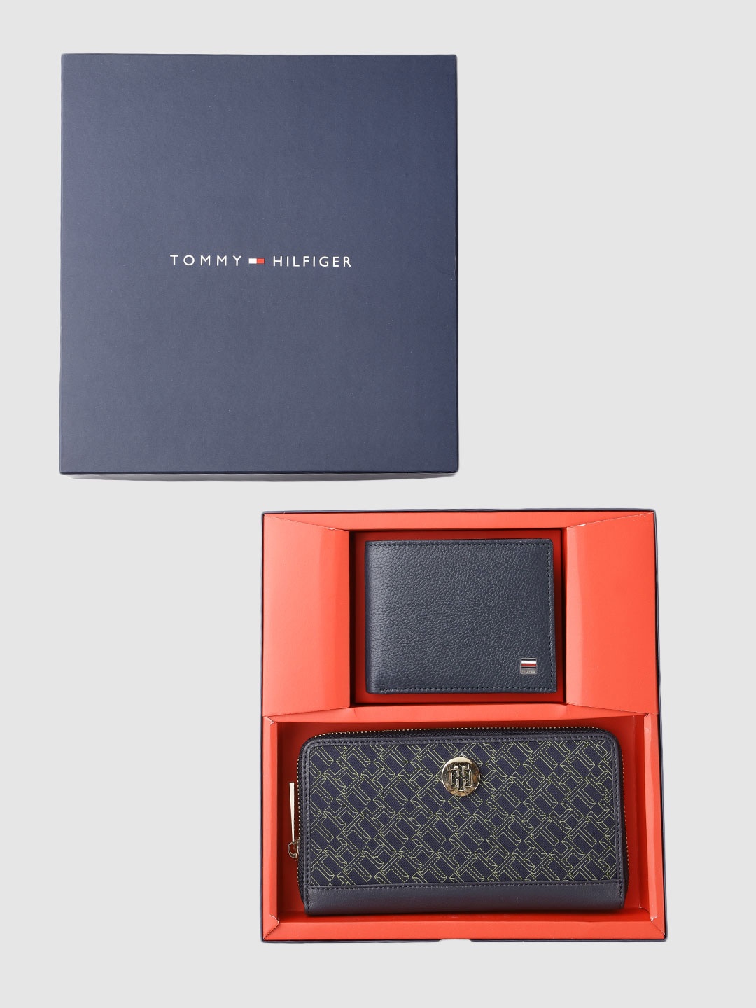 

Tommy Hilfiger Unisex Wallet Gift Set, Navy blue