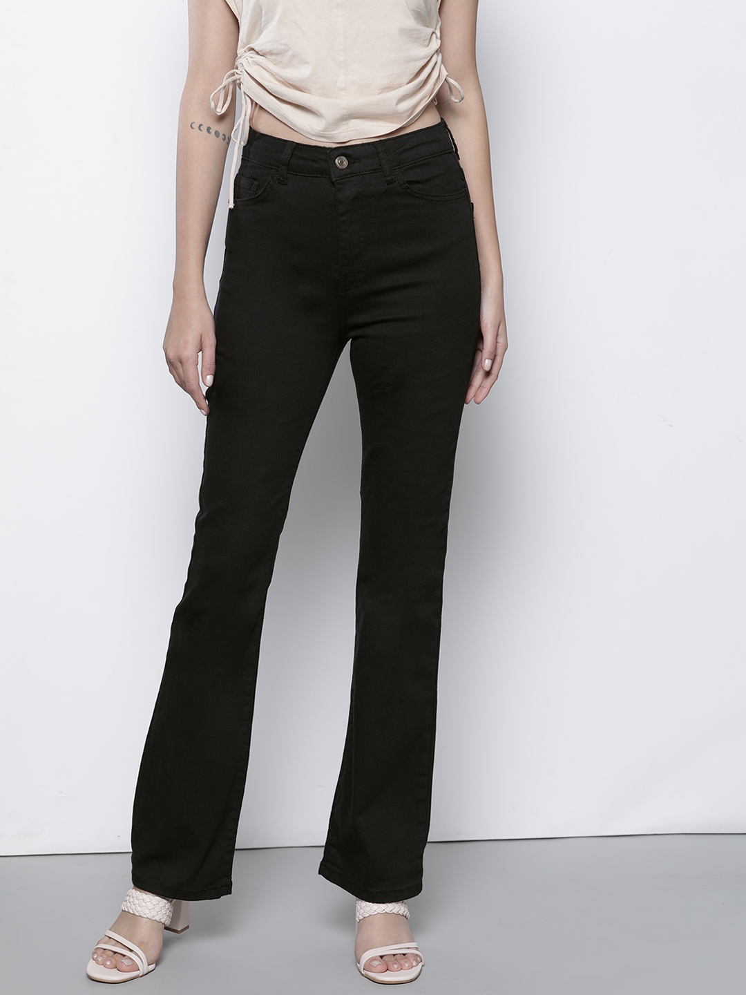

DeFacto Women Beige & Brown Animal Printed Trousers