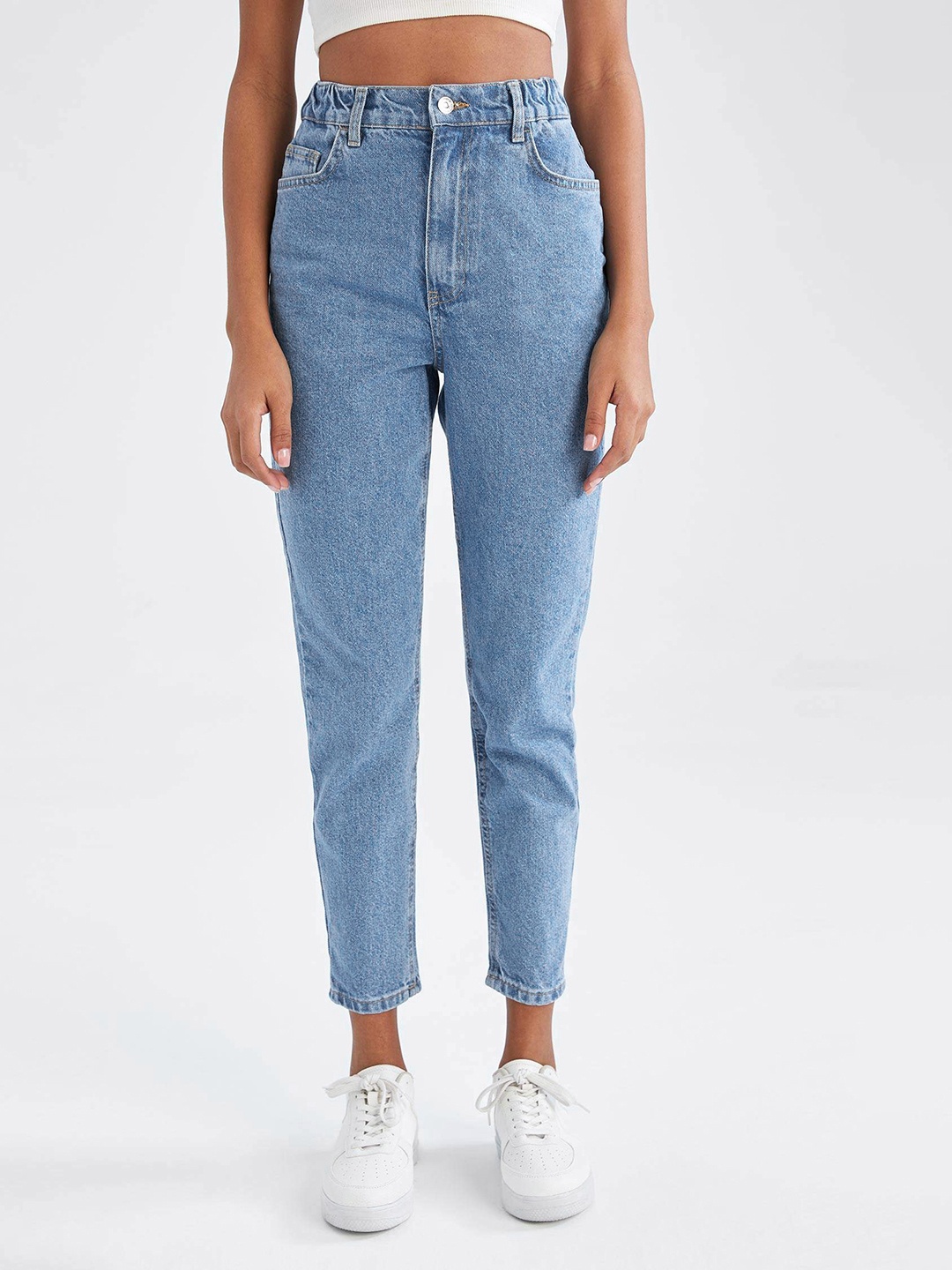 

DeFacto Women Blue Pure Cotton High-Rise Jeans