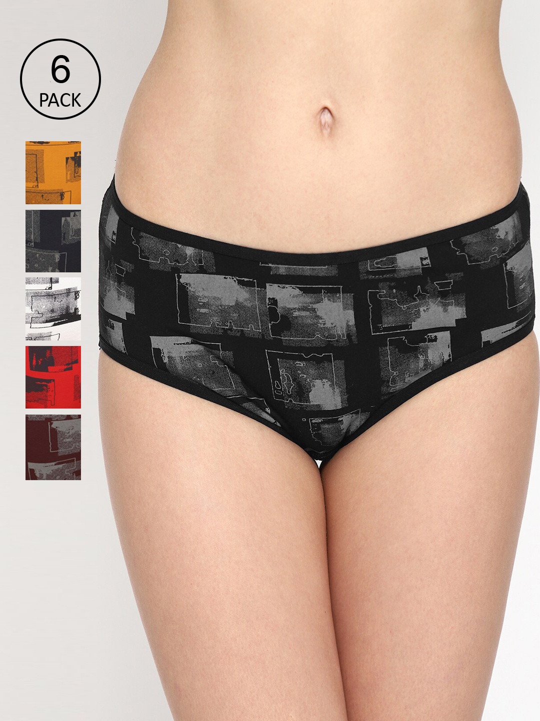 

Skidlers Women Pack Of 6 Assorted Cotton Bikini Briefs