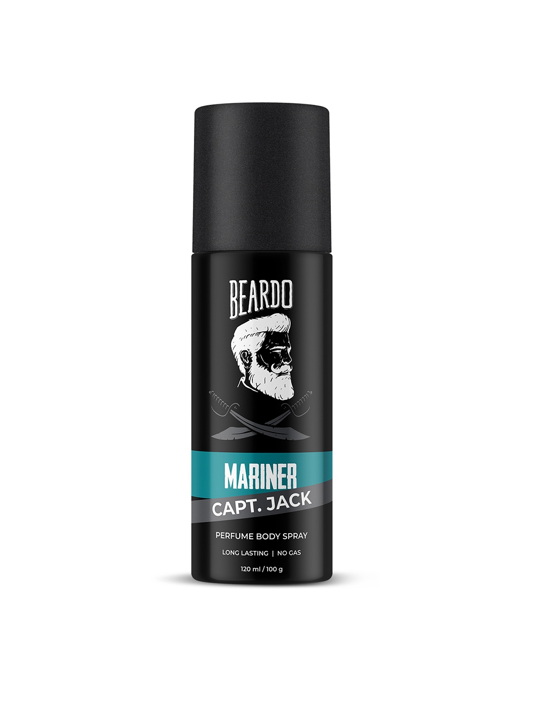 

BEARDO Mariner Capt. Jack Perfume Body Spray - 120ml(100g), Black