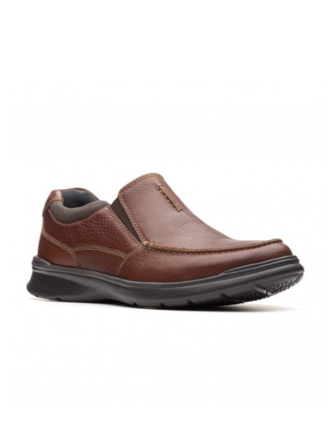 

Clarks Men Brown Leather Slip-On Sneakers