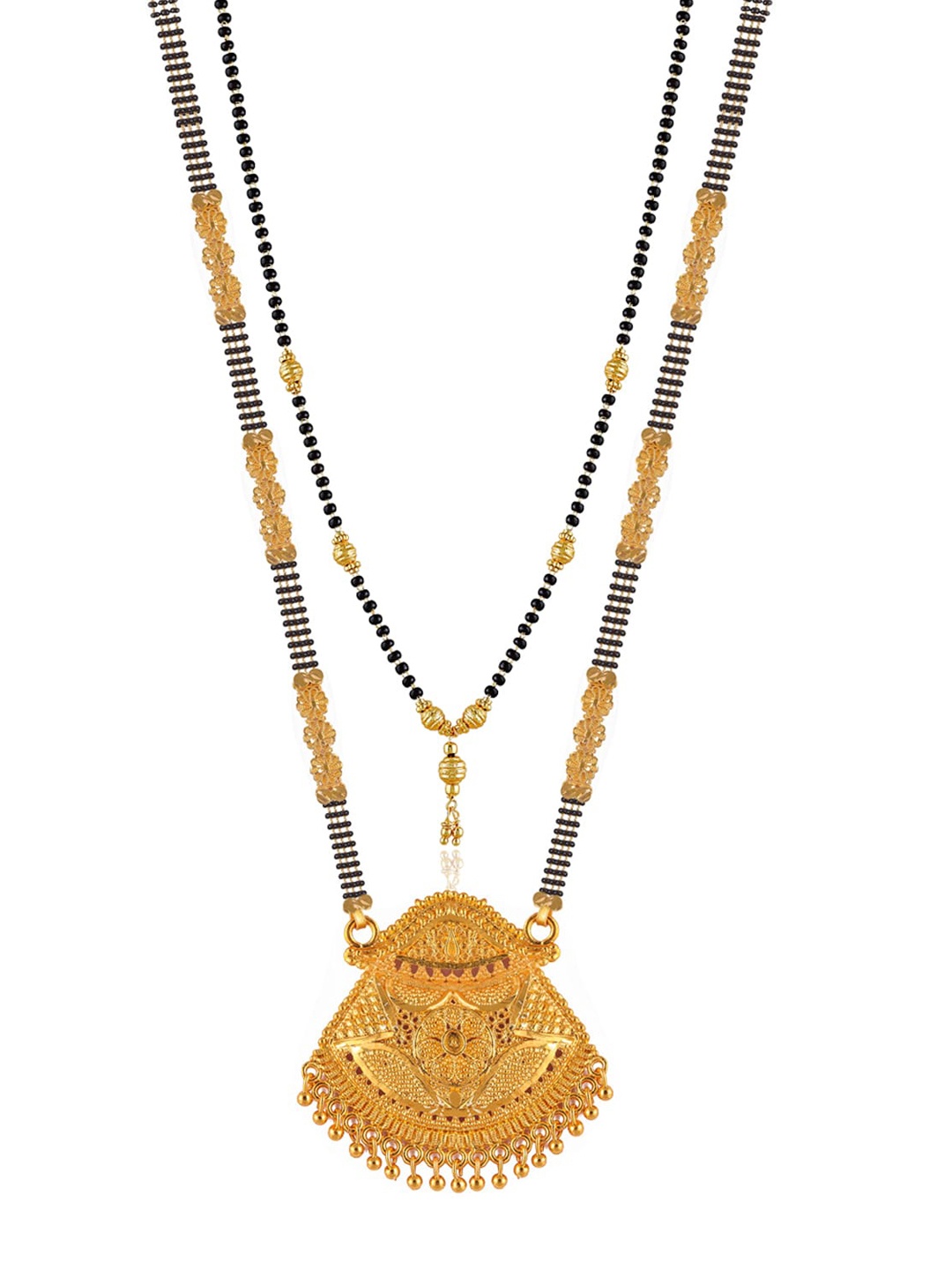 

Brandsoon Set Of 2 Multi-Colour One Gram Gold Plated Mangalsutra