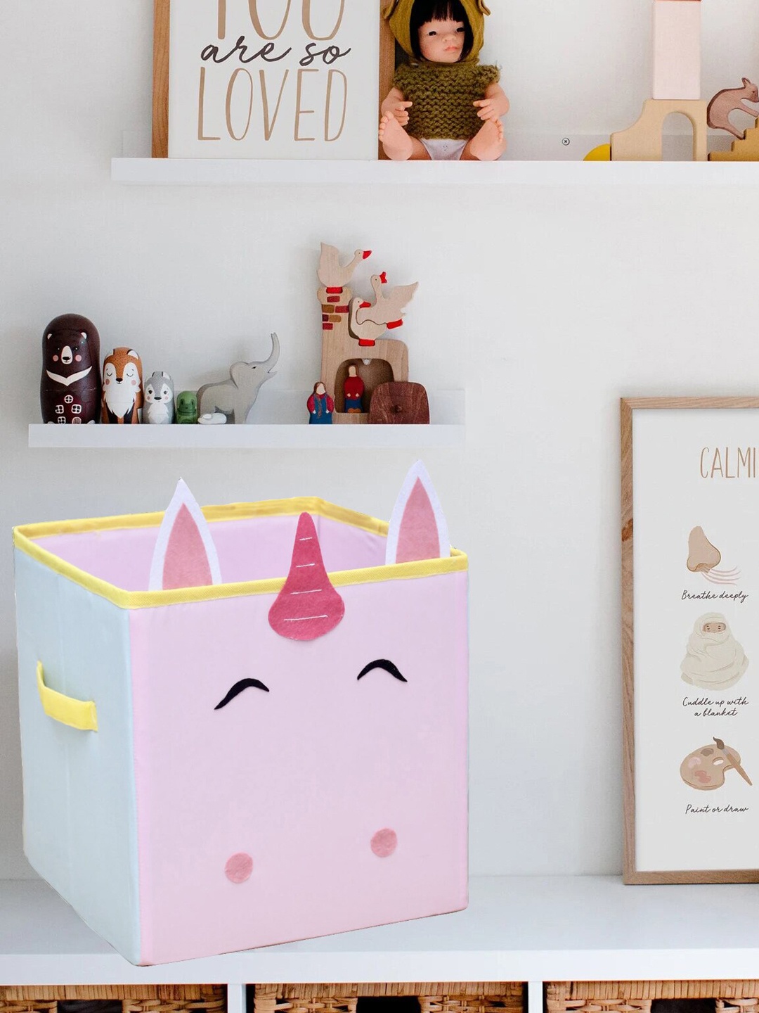 

Kids Clan Kids Rose & Blue Lucy Unicorn Storage Cube & Bins