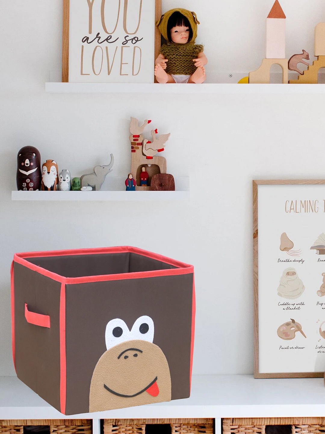 

Kids Clan Kids Brown Kevin Monkey Medium Storage Cube Organiser