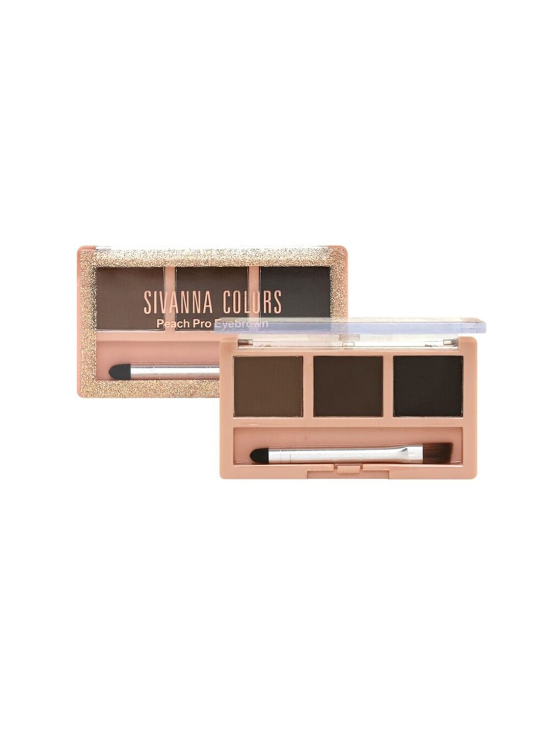 Sivanna Colors In The Peach Pro Eyebrown Eye Shadow Palette - HF6029 04, Brown