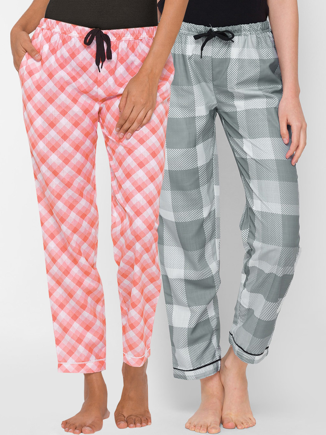 

FashionRack Women Pack of 2 Grey & White Lounge Pants