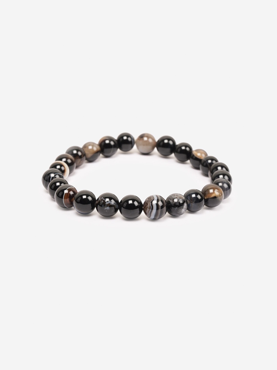 

BuckleUp Unisex Brown Agate Bracelet