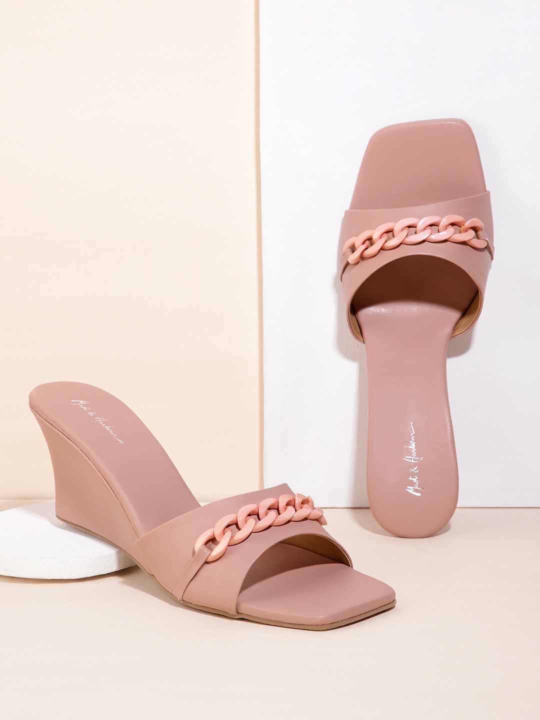 

Mast & Harbour Dusty Rose Pink Solid Wedges