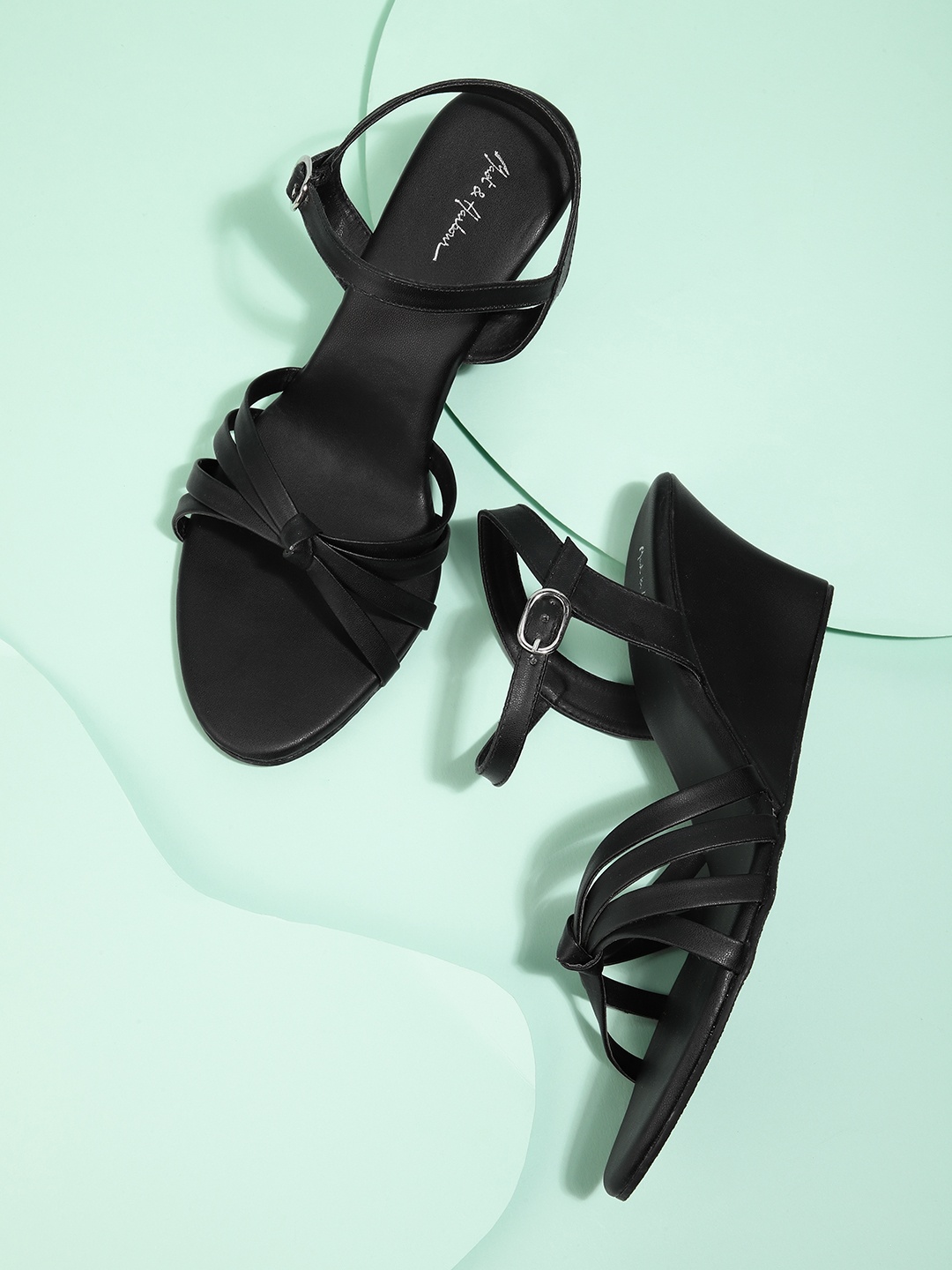 

Mast & Harbour Solid Wedges, Black