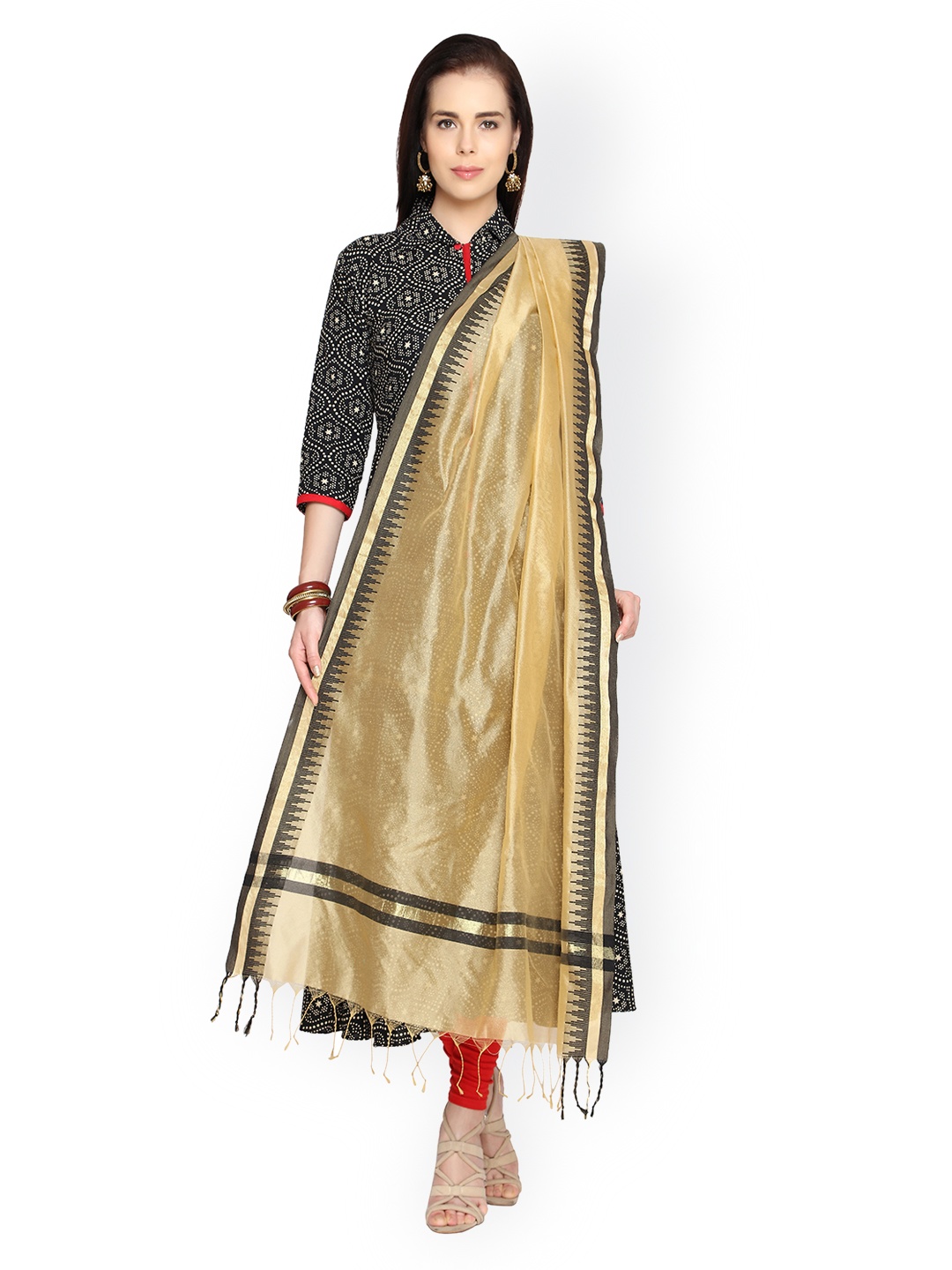 

Dupatta Bazaar Gold-Toned Dupatta