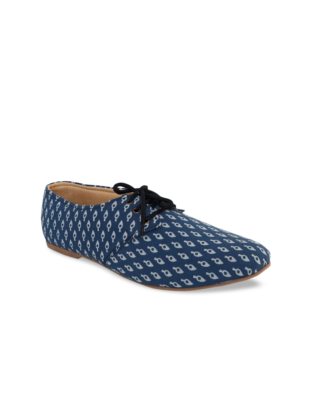 

Kanvas Women Blue Printed Derbys