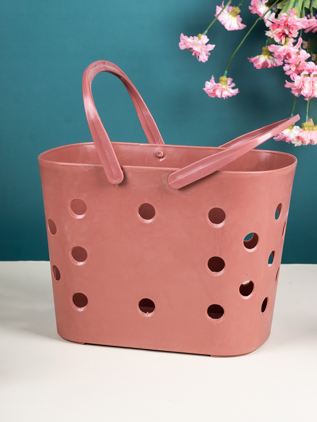 

MARKET99 Multicolor Plastic Basket, Brown