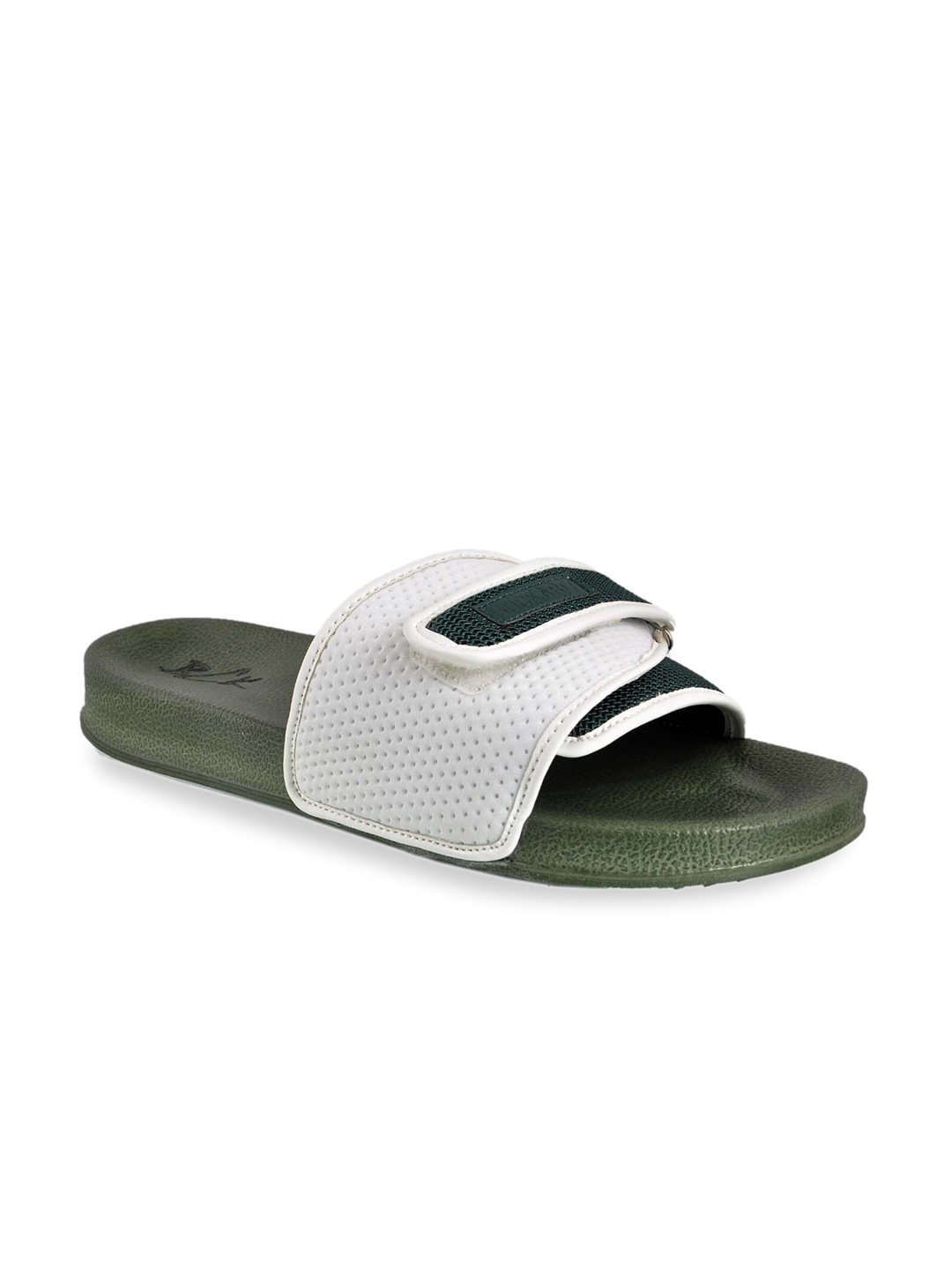 

Buckaroo Men Olive Green EVA Lightweight Casual Sliders, White