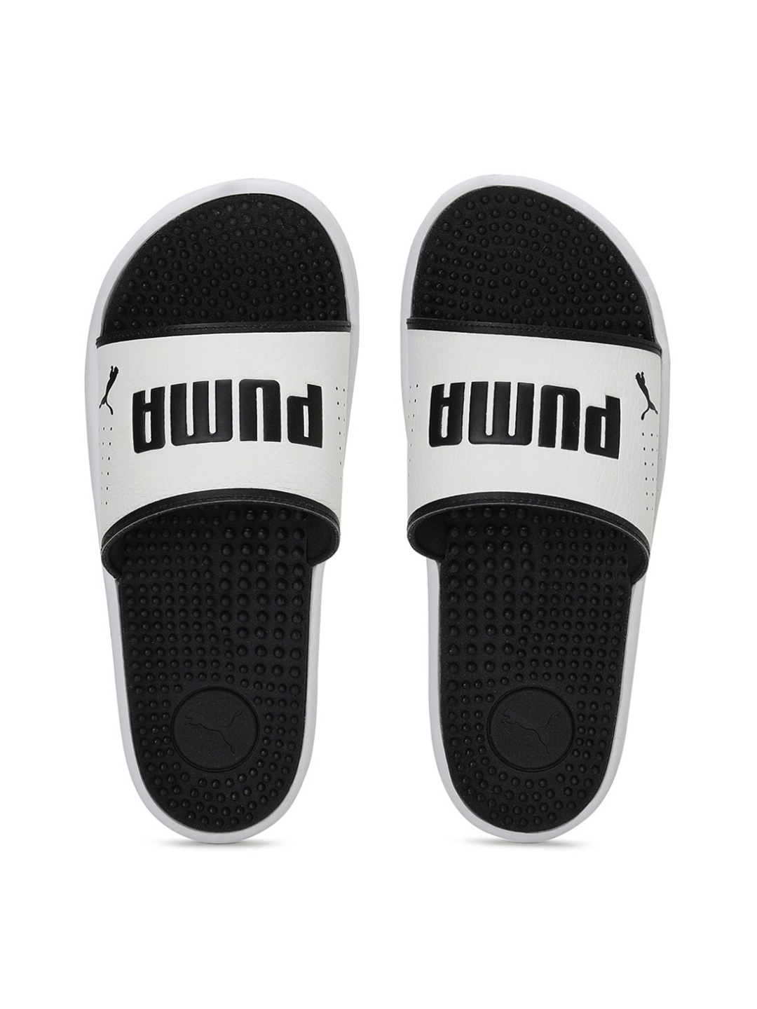 

Puma Men White Printed Massage Softride Sliders