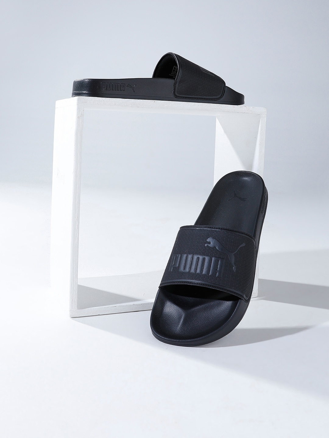 

Puma Unisex Black Printed Sliders