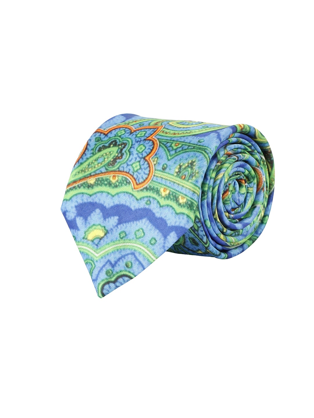 

Alvaro Castagnino Men Blue & Green Printed Skinny Tie