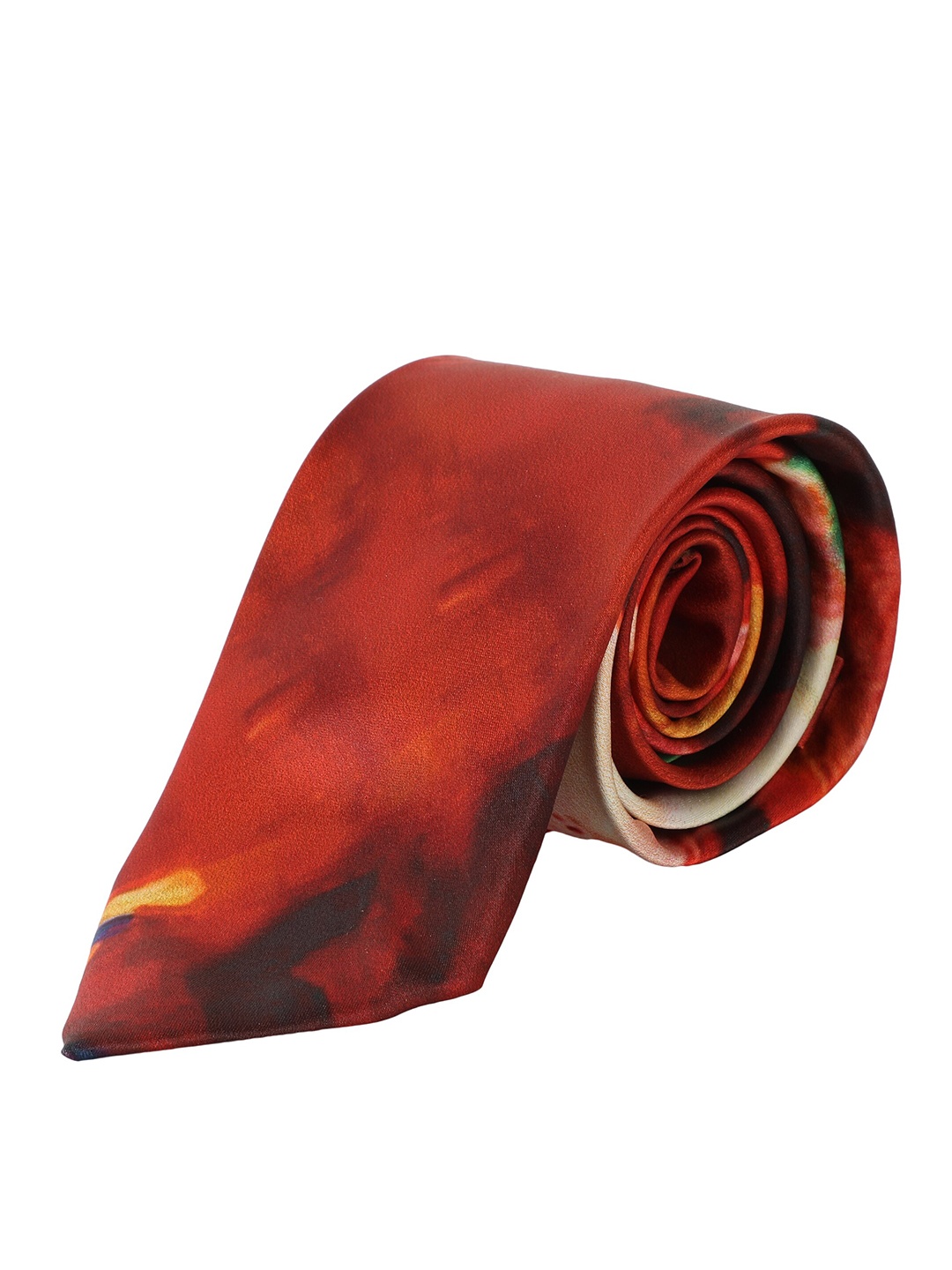 

Alvaro Castagnino Men Red & Blue Printed Broad Tie