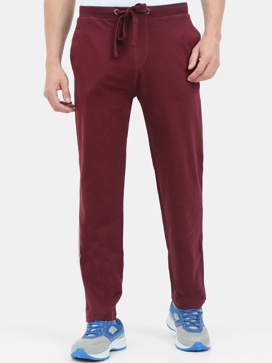 

ARDEUR Men Maroon Solid Cotton Training & Gym Regular Fit Track Pants