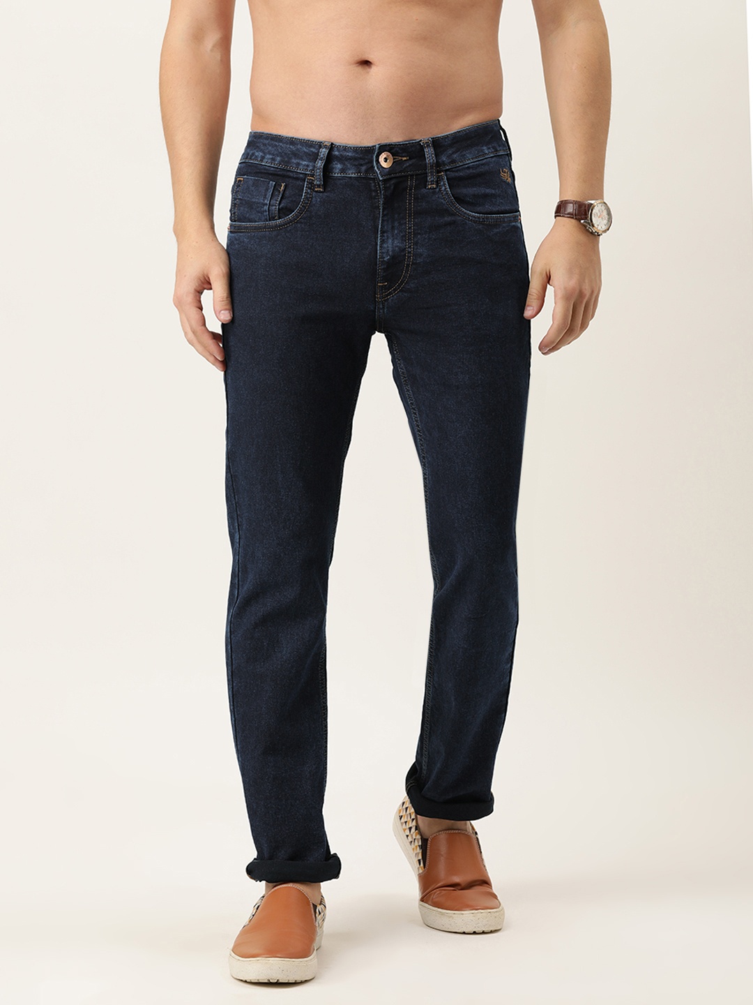 

Flying Machine Men Blue Michael Slim Tapered Fit Stretchable Jeans