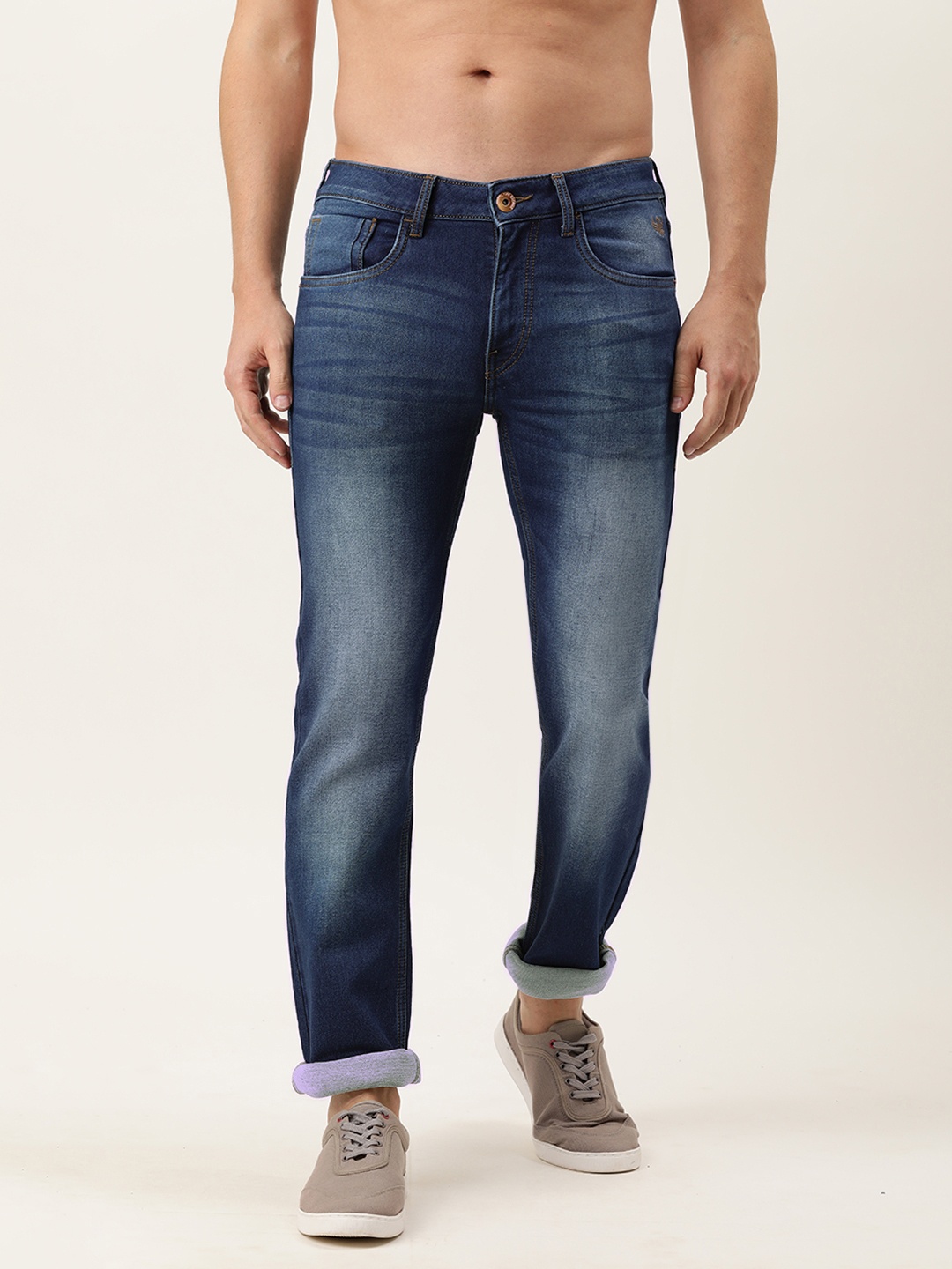 

Flying Machine Men Blue Michael Slim Fit Mid-Rise Light Fade Stretchable Jeans
