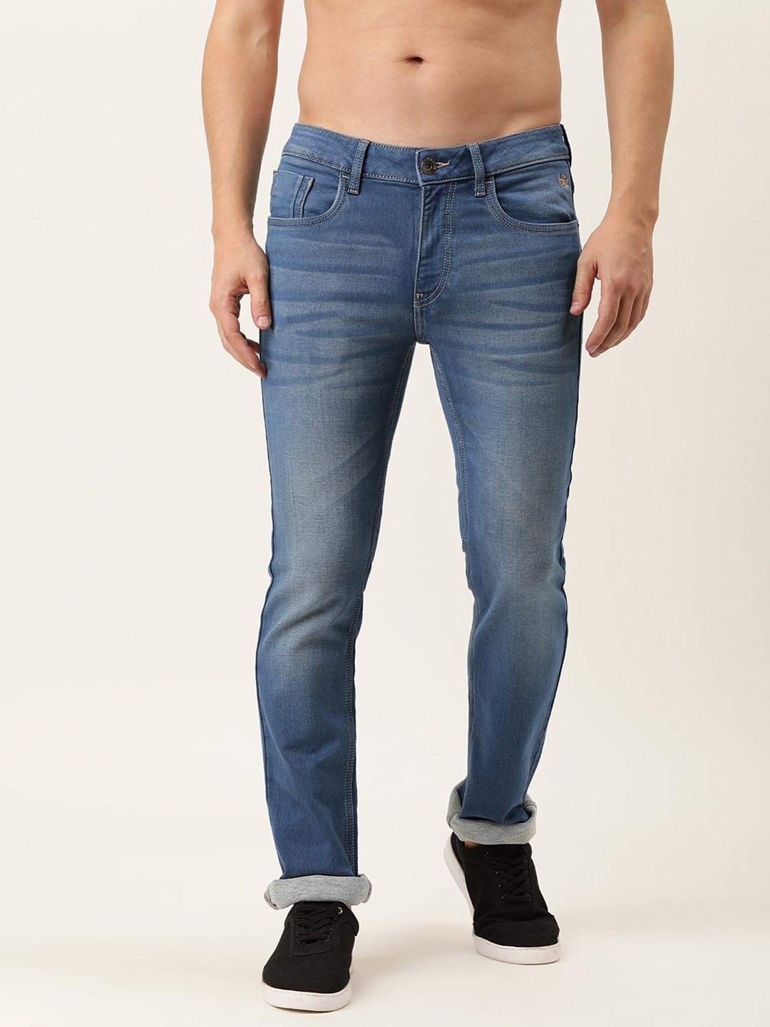 

Flying Machine Men Blue Michael Slim Fit Light Fade Stretchable Jeans