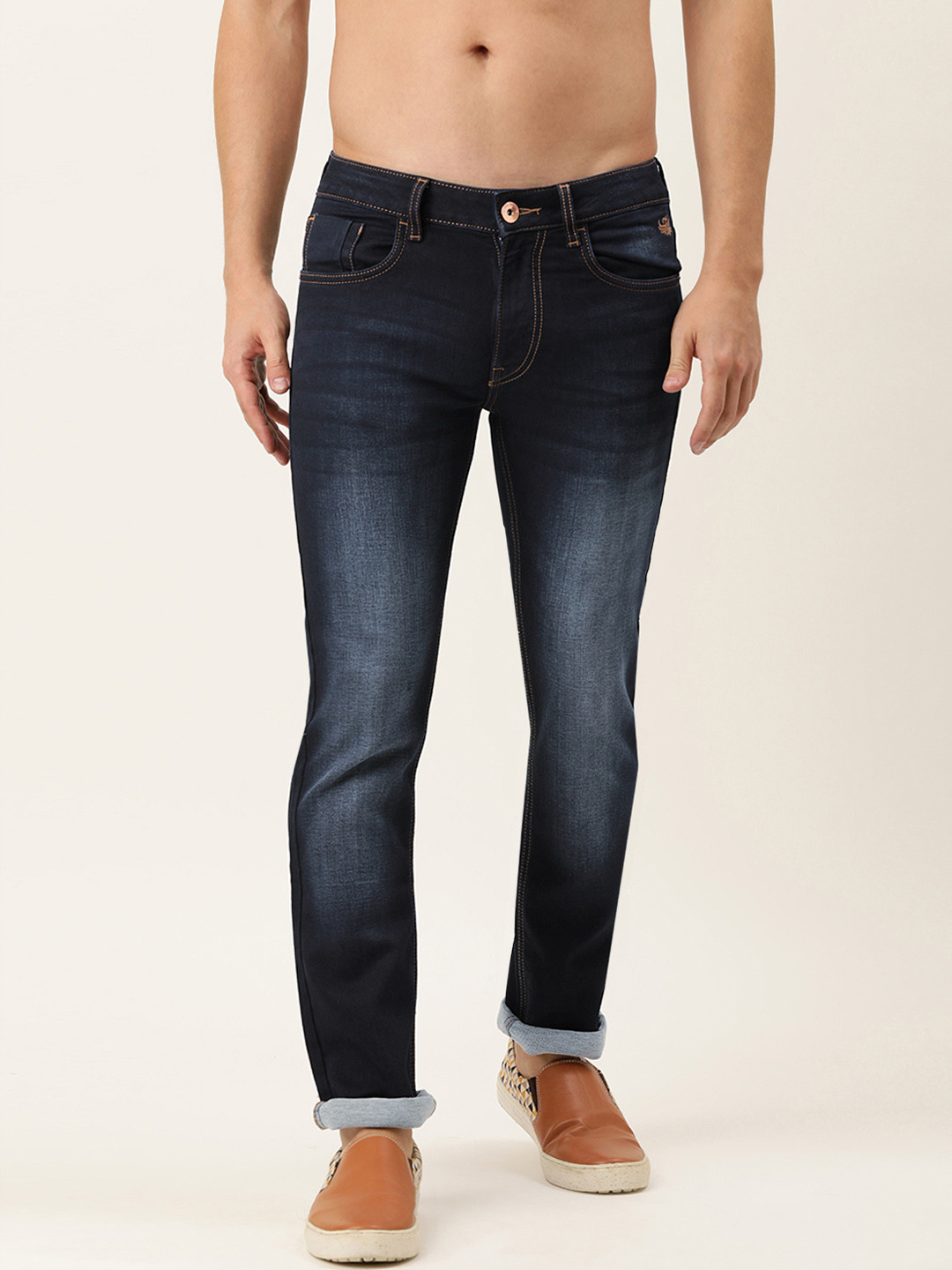 

Flying Machine Men Blue Slim tapered Micheal Fit Light Fade Stretchable Jeans