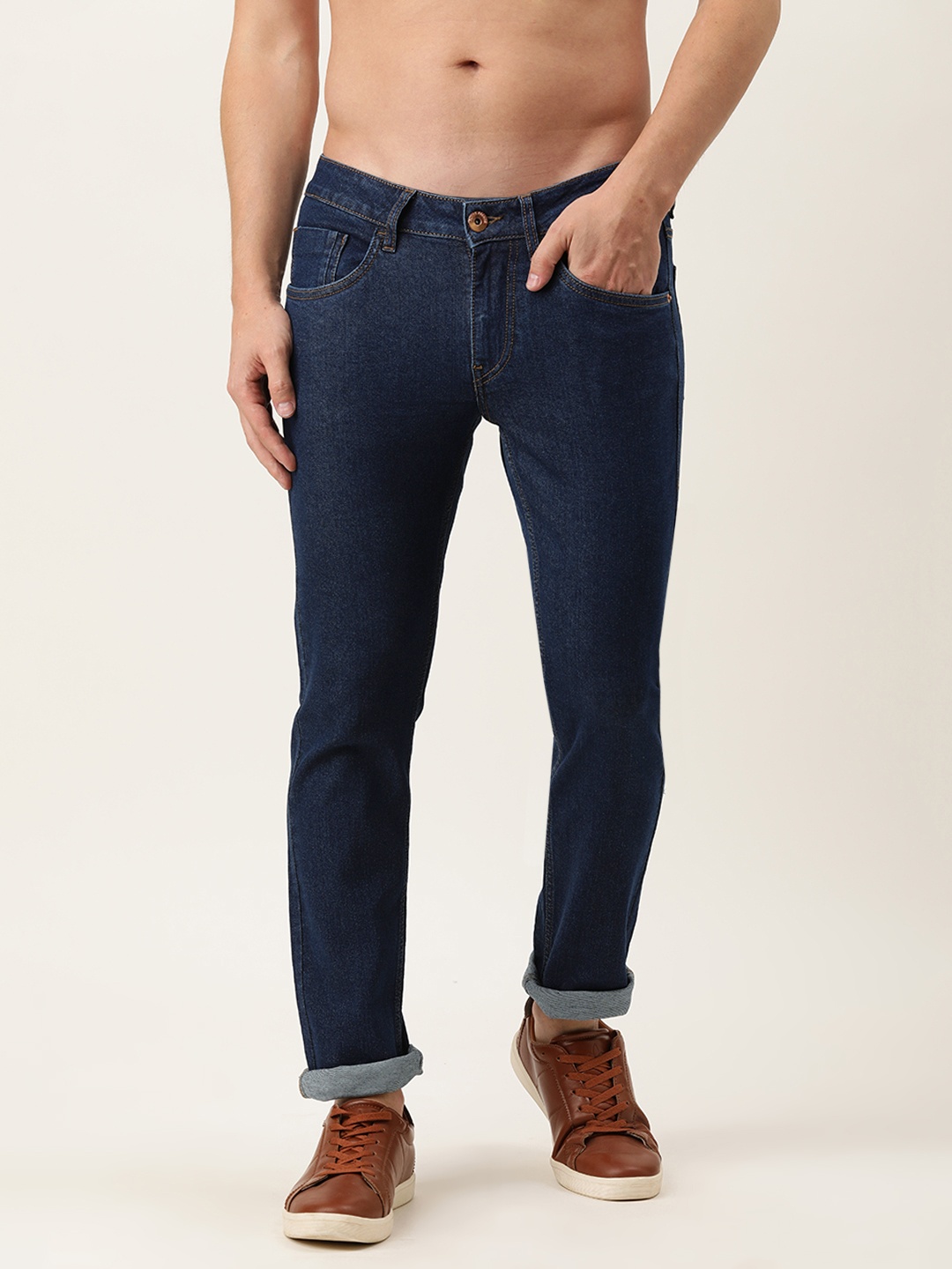 

Flying Machine Men Blue Jackson Skinny Fit Mid-Rise Light Fade Stretchable Jeans