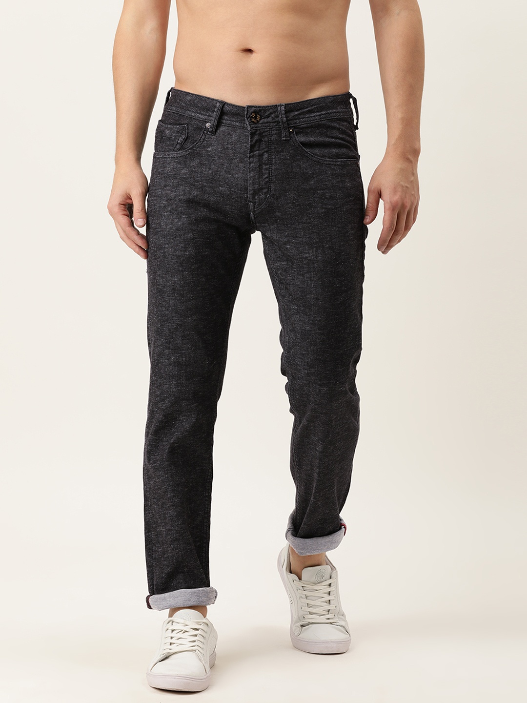 

Flying Machine Men Black Michael Slim Tapered Fit Stretchable Jeans