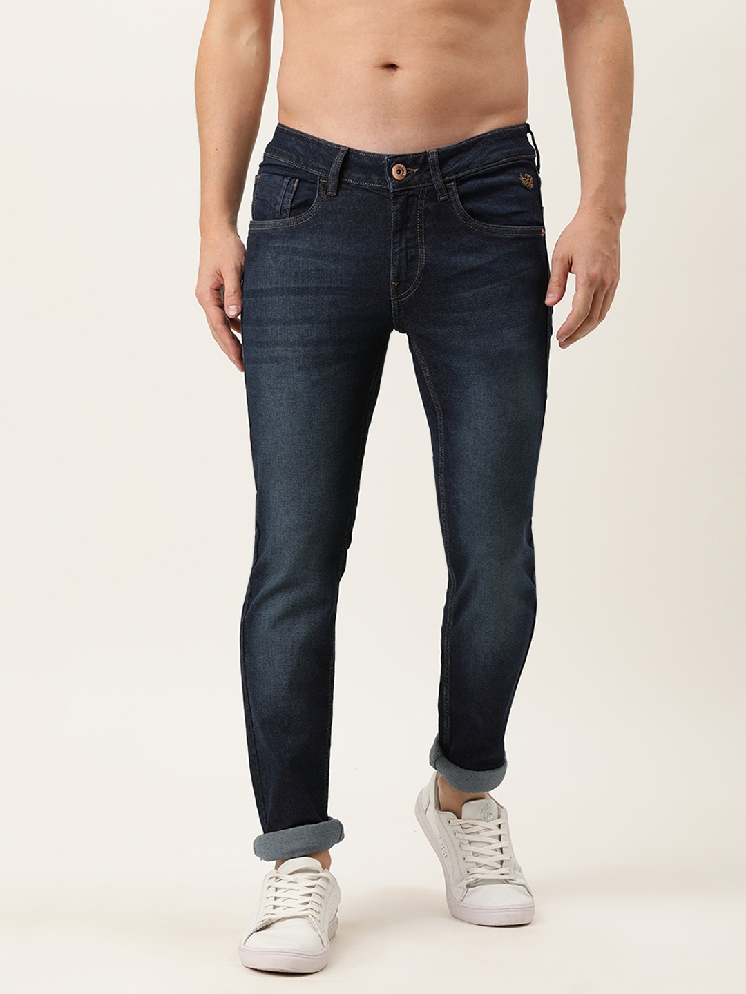 

Flying Machine Men Blue Jackson Skinny Fit Mid-Rise Light Fade Stretchable Jeans
