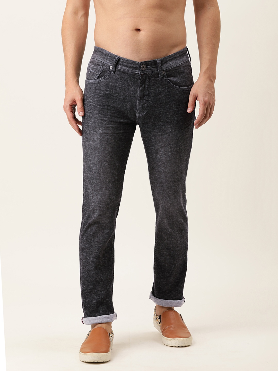 

Flying Machine Men Black Prince Slim Fit Light Fade Stretchable Jeans