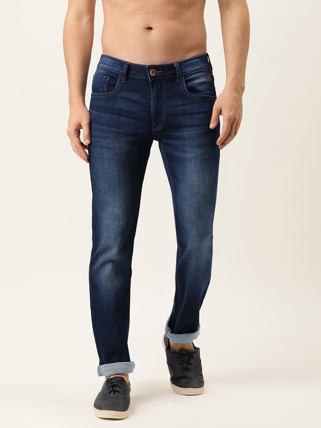 

Flying Machine Men Blue Slim Tapered Michael Fit Light Fade Mid Rise Stretchable Jeans
