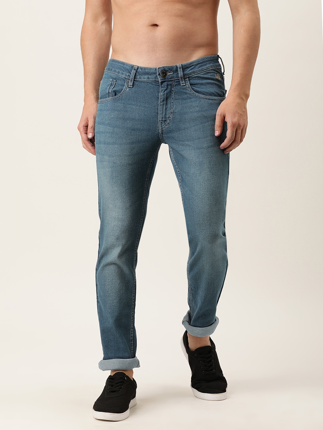 

Flying Machine Men Blue Jackson Skinny Fit Low-Rise Light Fade Stretchable Jeans