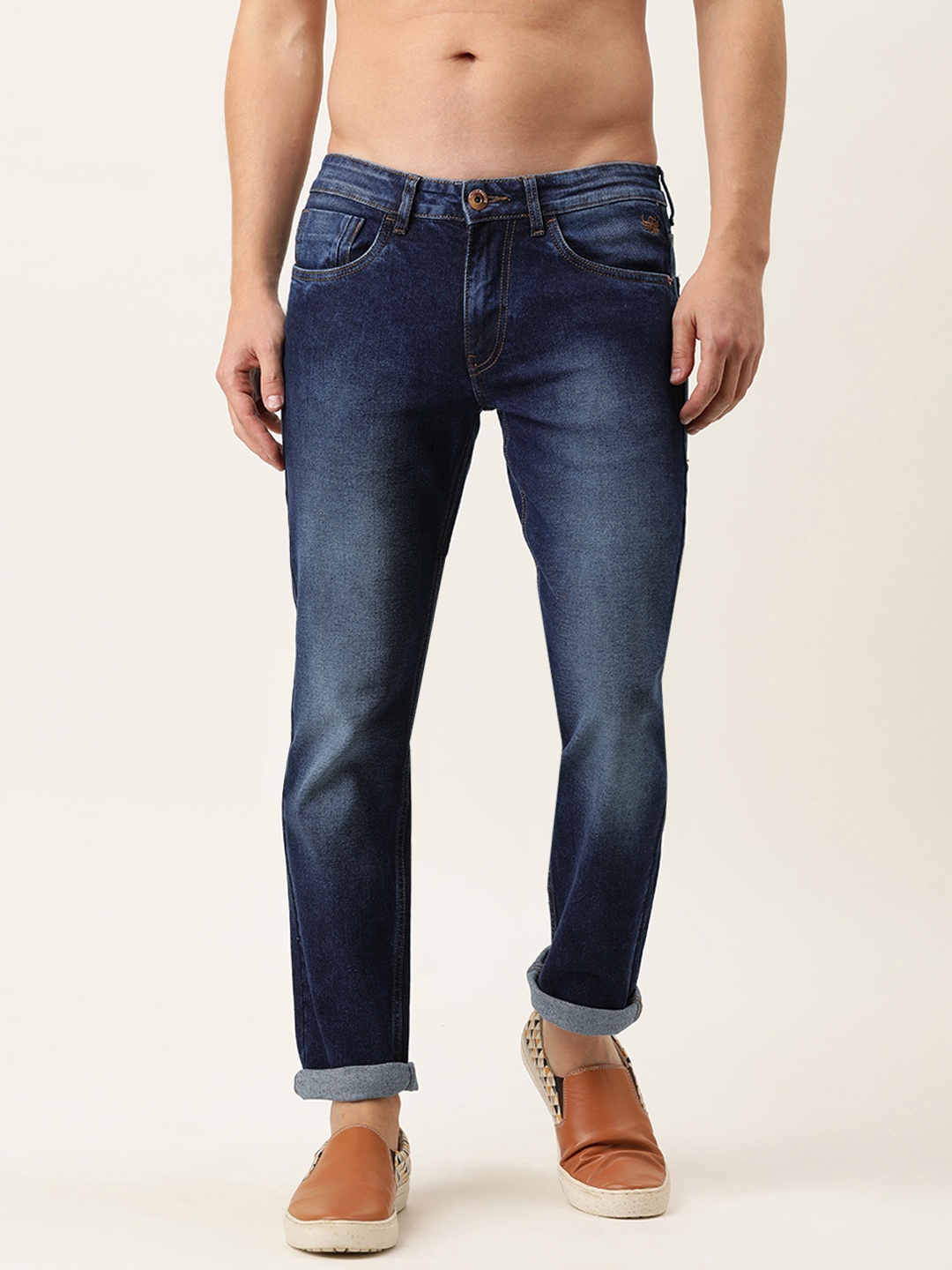 

Flying Machine Men Blue Slim Tapered Michael Fit Light Fade Stretchable Jeans