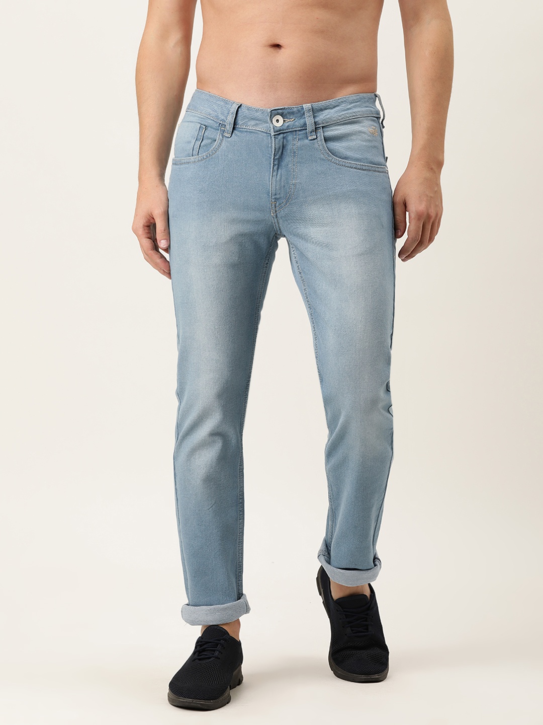 

Flying Machine Men Blue Jackson Skinny Fit Mid-Rise Heavy Fade Stretchable Jeans