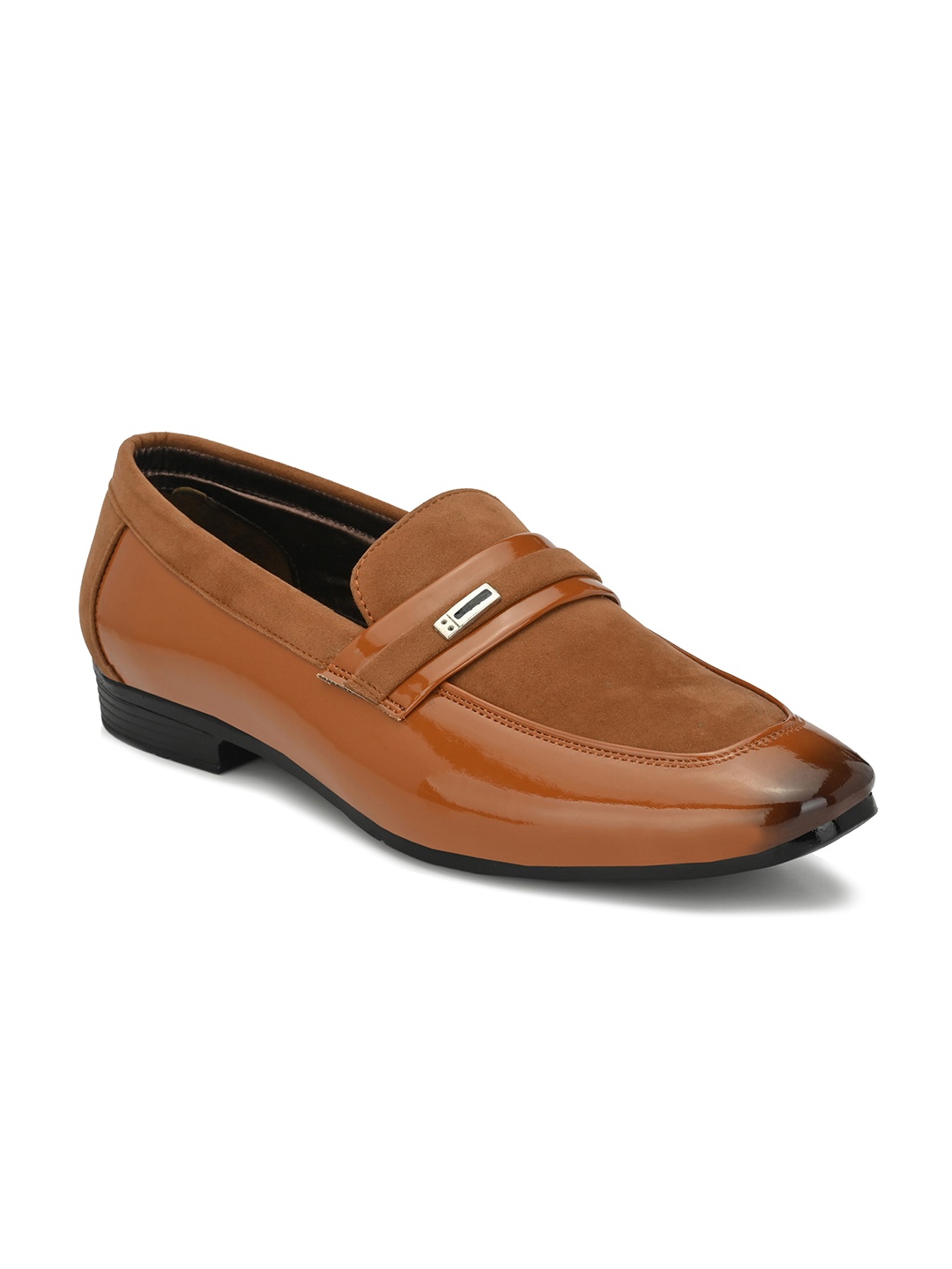 

Ferraiolo Men Tan Solid Regular Formal Loafers