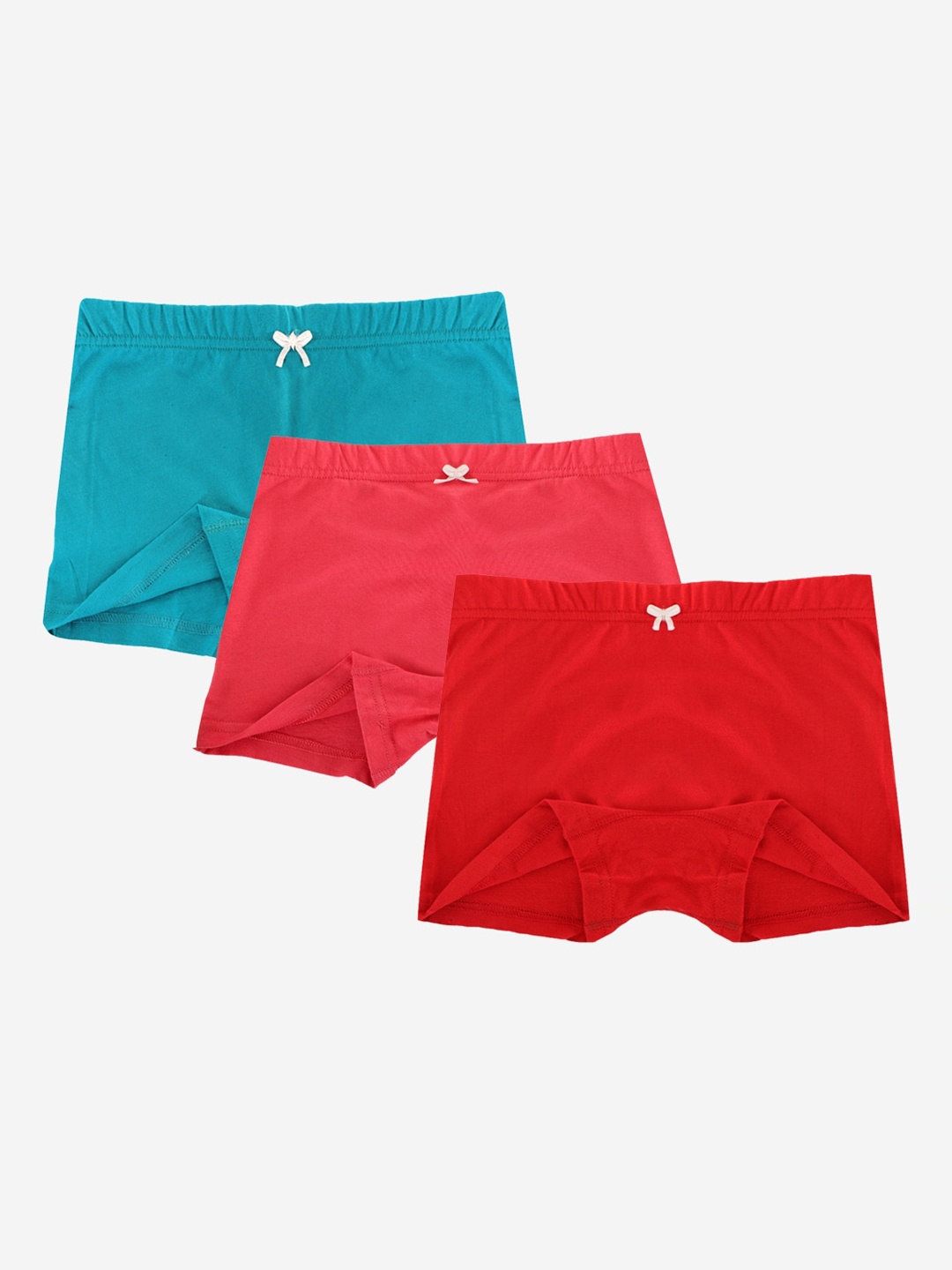 

YK Girls Pack Of 3 Assorted Cotton Boy Shorts