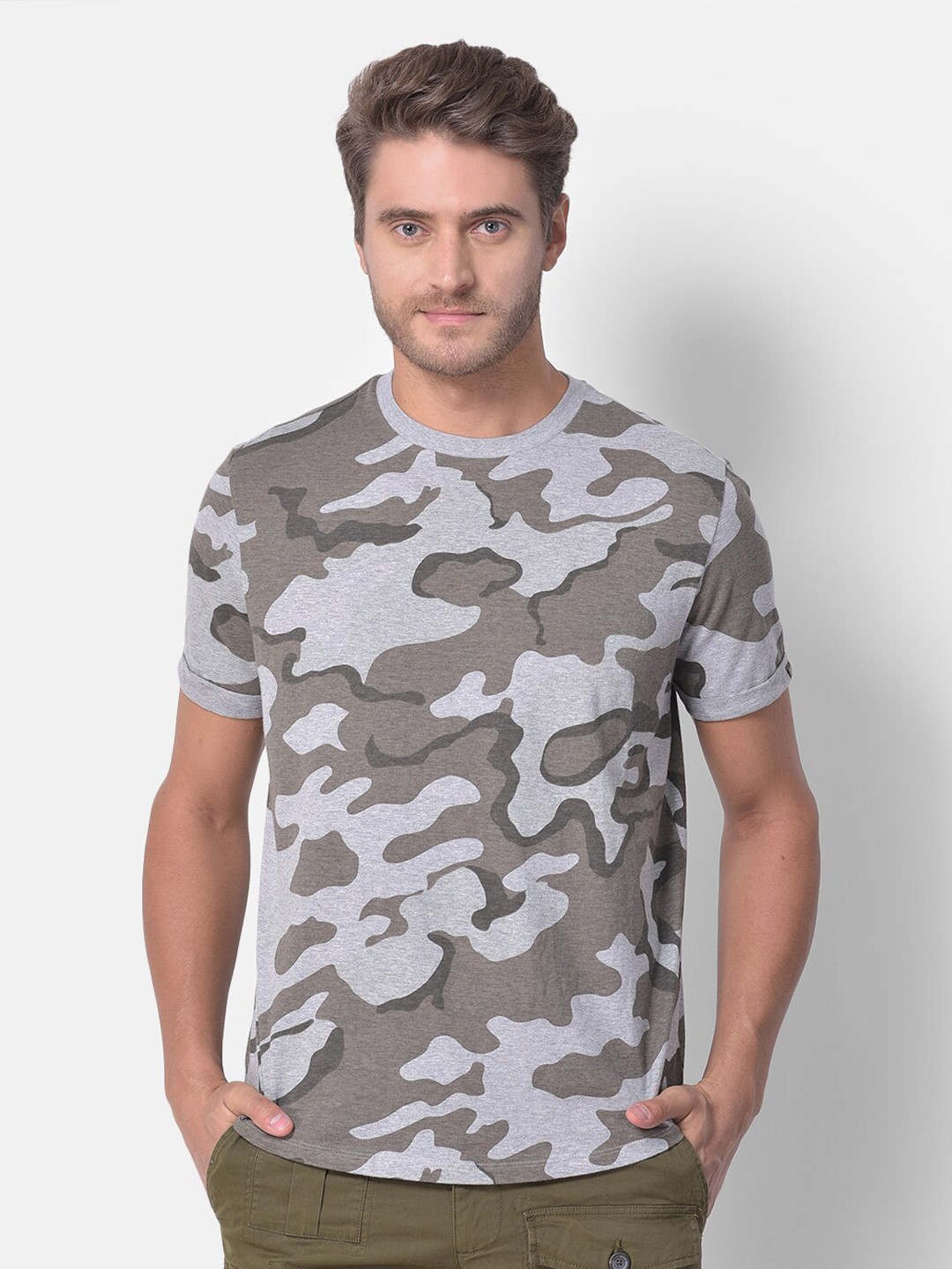 

Woodland Men Multicoloured Printed T-shirt, Multi