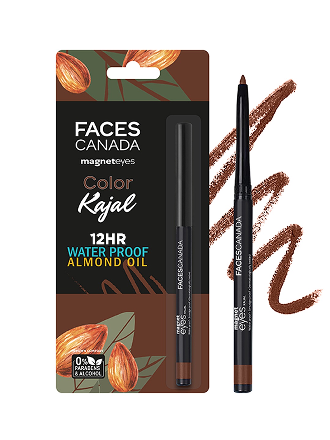 

FACES CANADA Magneteyes Waterproof Color Kajal - Brown Comfort 03