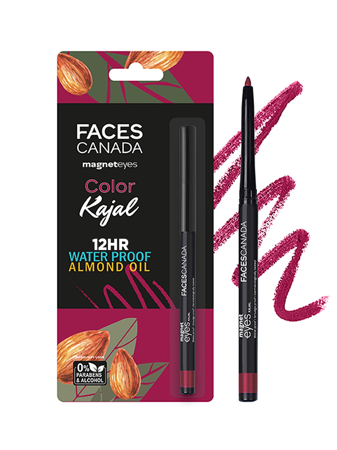 

FACES CANADA Magneteyes Waterproof Color Kajal - Burgundy Love 04